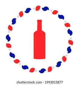Frasco y corona blanca