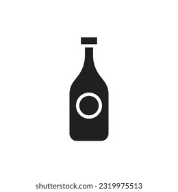 Bottled Juice Filled Icon Vector Illustration