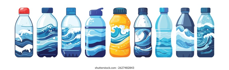 Bottled Water Collection Design Template