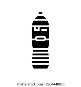 bottled water drink glyph icon vector. bottled water drink sign. isolated symbol illustration
