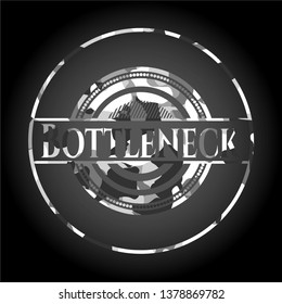 Bottleneck on grey camo texture