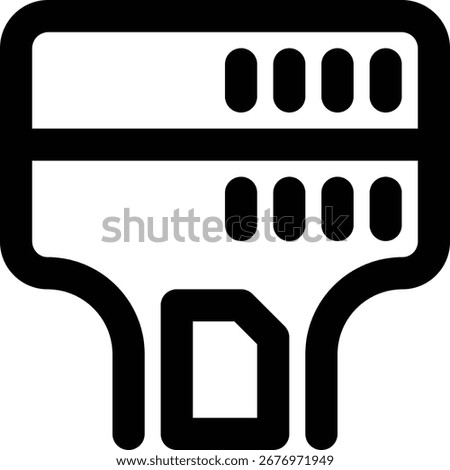 Bottleneck, Performance, Limited Outline Icon