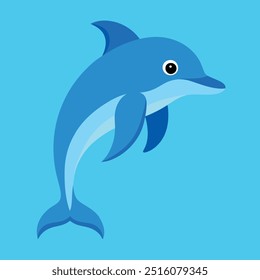 Bottlenose Delfin Vektorgrafik.