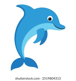 Ilustración de Arte vectorial de delfín nariz de botella.
