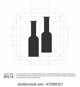 Bottles of drink icon