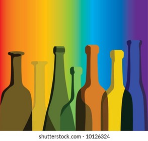 bottles for a fashionable interior