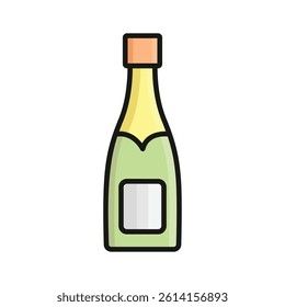 Bottles of festive beverages, perfect for holiday celebrations.