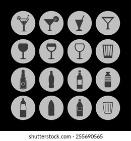 bottles and glass