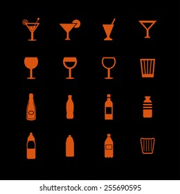 bottles and glass