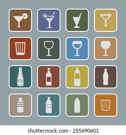 bottles and glass