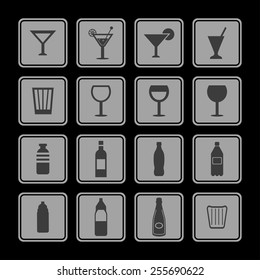 bottles and glass