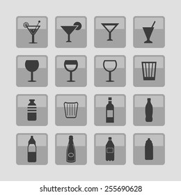 bottles and glass