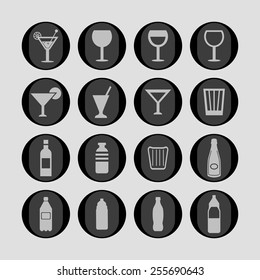 bottles and glass