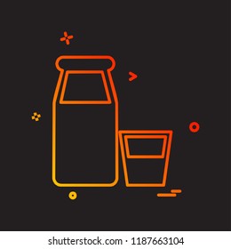 Bottles icon design vector 
