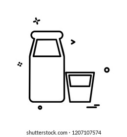 Bottles icon design vector 