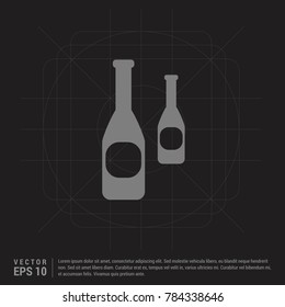 bottles icon - EPS 10