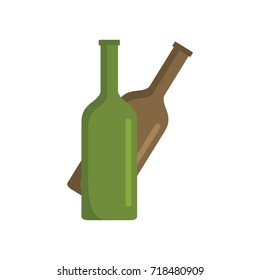 Bottles icon. Flat illustration of Bottles vector icon for web isolated on white background