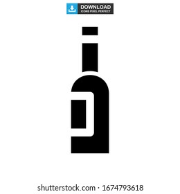 bottles icon or logo isolated sign symbol vector illustration - high quality black style vector icons
