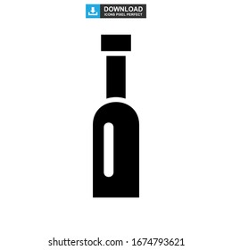 bottles icon or logo isolated sign symbol vector illustration - high quality black style vector icons
