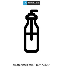 bottles icon or logo isolated sign symbol vector illustration - high quality black style vector icons
