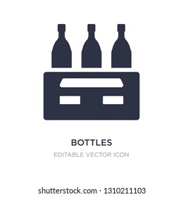 bottles icon on white background. Simple element illustration from General concept. bottles icon symbol design.