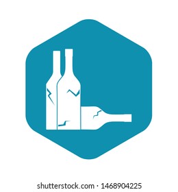 Bottles icon. Simple illustration of bottles vector icon for web