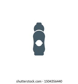 Bottles icon vector. Flat icon illustration