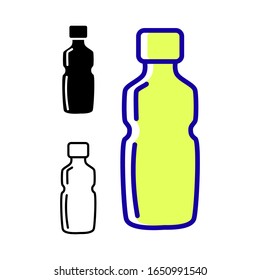 Bottles icon vector illustration template