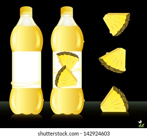 Bottles for juice. Vector illustration
