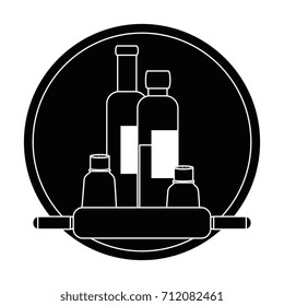 bottles kitchen product icon