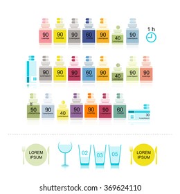 Bottles with pills for your design
