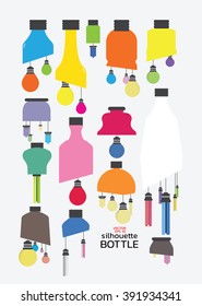 bottles recycle for lamp.