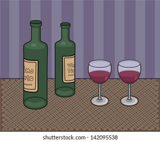 Bottles of Red Wine