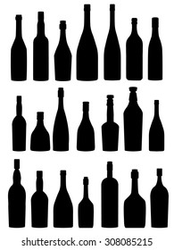 15,223 Silhouette liquor bottles Images, Stock Photos & Vectors ...