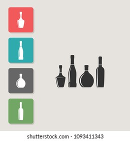 Bottles - vector icon. Symbol for web, infographics, print design and mobile UX/UI kit. Vector illustration, EPS10.