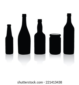bottles vector illustration