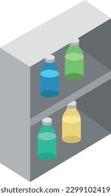 Flaschen Vektorgrafik auf transparentem Hintergrund. Symbole in Premium-Qualität. Flache Symbole für Konzept und Grafikdesign.