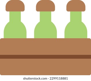 bottles Vector illustration on a transparent background. Premium quality symmbols. Line Color vector icons for concept and graphic design. 
