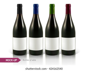 bottles of white and red wine