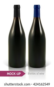 bottles of white and red wine