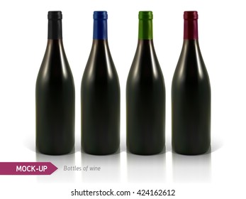 bottles of white and red wine