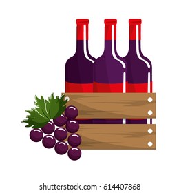 bottles of wine and grape fruit tasty