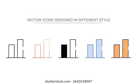 Bottom Align icon design with white background stock illustration