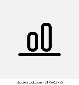 Bottom alignment icon in line style about text editor, use for website mobile app presentation