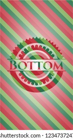 Bottom christmas badge background.