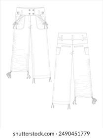 Untere Kollektion, Denim, Non-Denim, Hose, Cargohose,