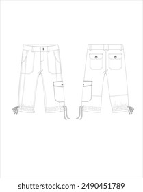 Colección inferior, denim, no denim, pantalón, pantalón de cargo,