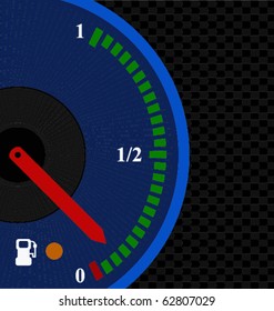 bottom of a fuel gauge coming to the reservation