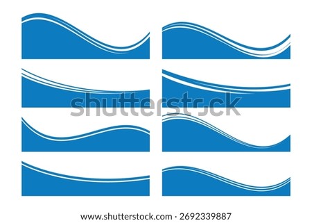 Bottom Letterhead Divider Template Set and Business Separator Footers