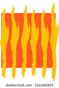 the bottom line is yellow and the base color is orange 